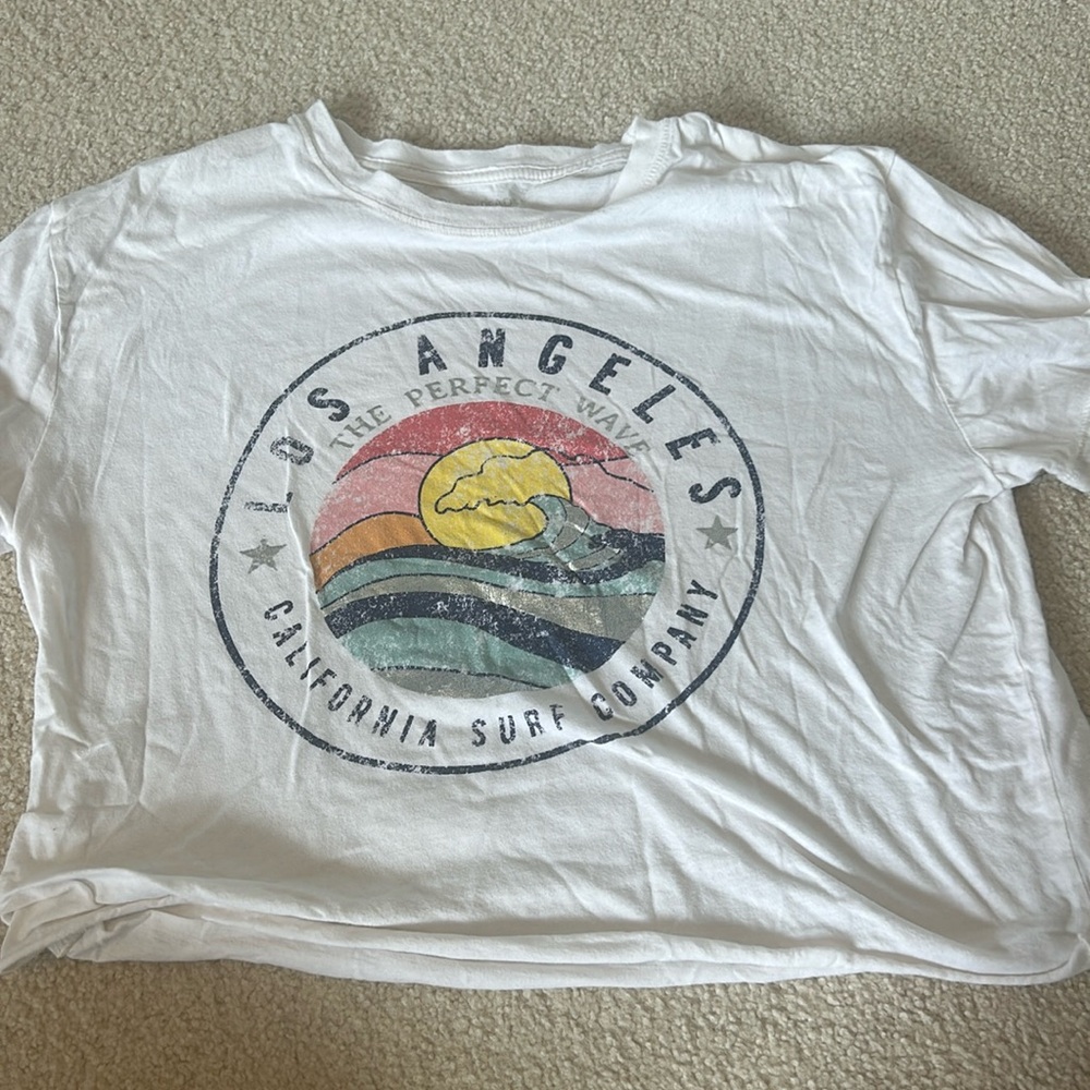 Cropped Los Angeles T-shirt